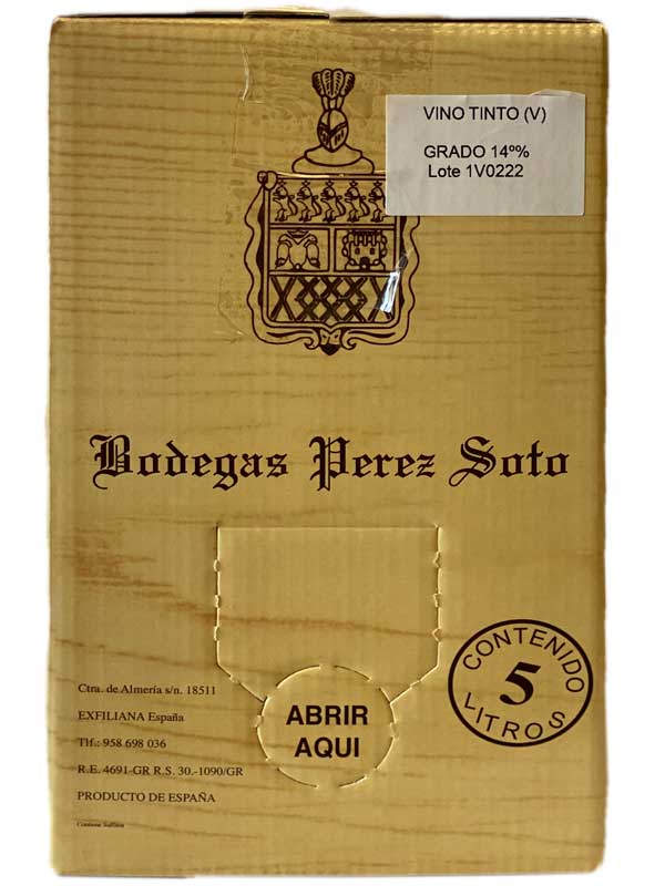 Vino Tinto Viejo BaginBox 5 Litros